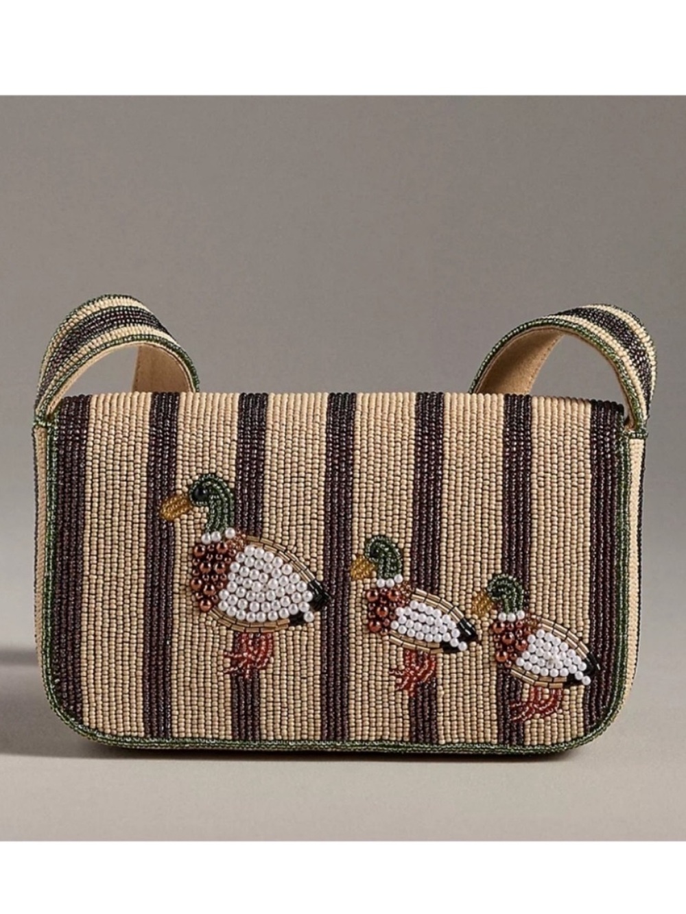 NWOT Anthropologie The Fiona Beaded Bag: Animal Edition - Picture 2 of 15